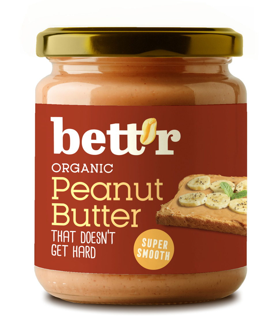 Bơ đậu phộng hữu cơ Bett'r organic peanut butter 250g