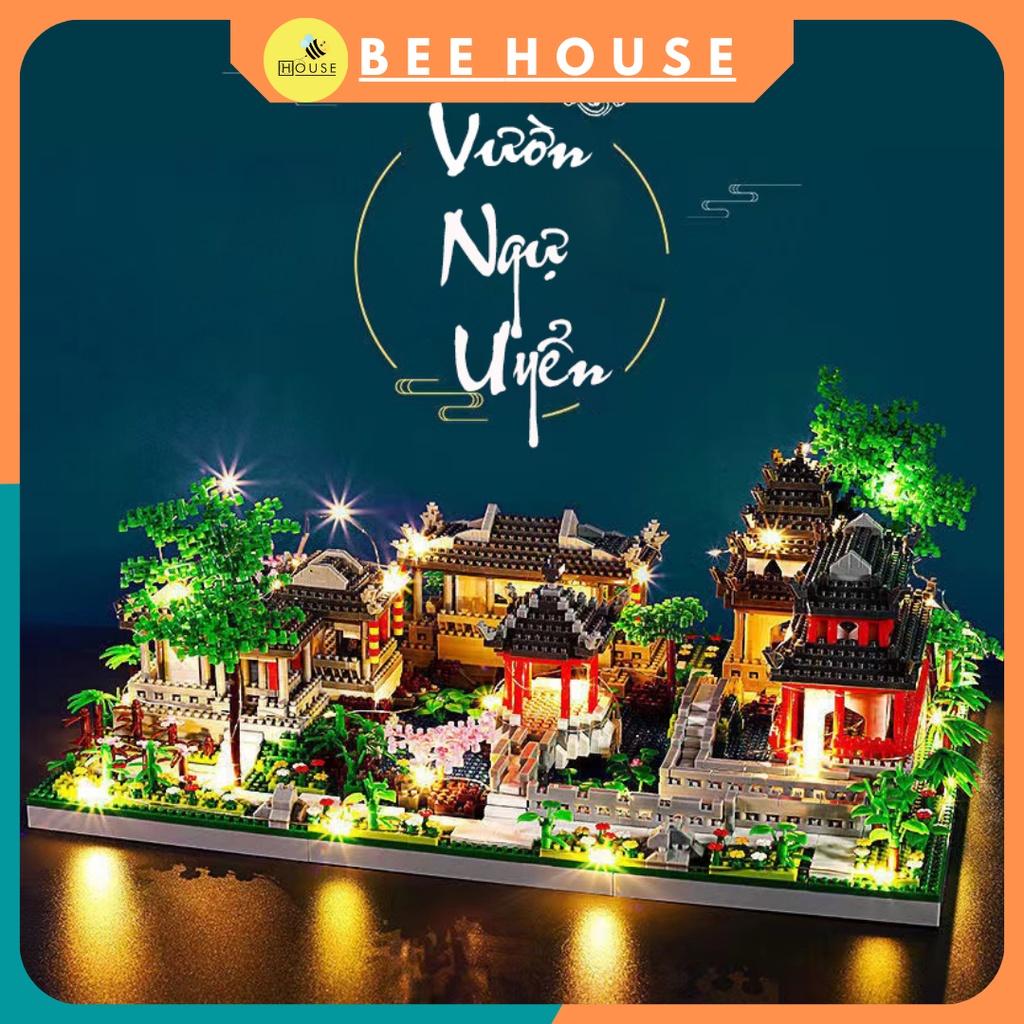 Bộ đồ chơi xếp hình lắp ráp kiến trúc city building Vườn Ngự Uyển cung điện lâu đài nanoblock giá rẻ xếp hình taj mahal