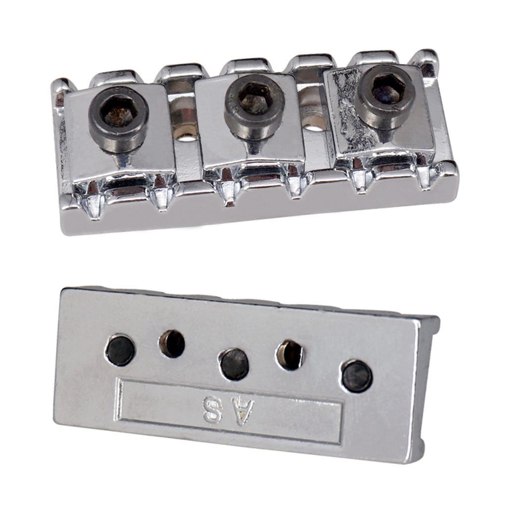 2x Guitar String Nut W/Wrench Screws Set For Electric Guitar Bridge 43mm