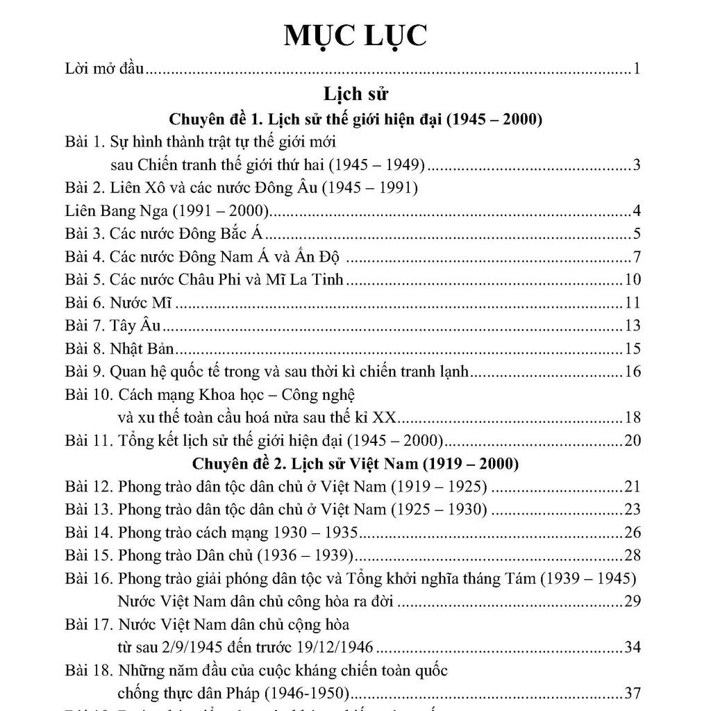 Sổ tay ĐỀ CƯƠNG XÃ HỘI sử địa GDCD 12