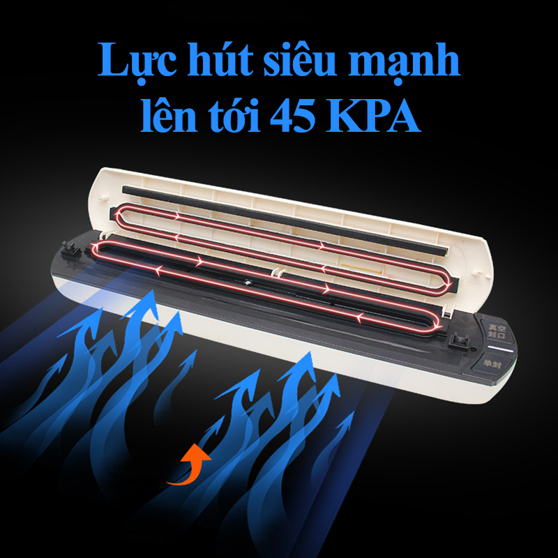 Máy Hút Chân Không Thực Phẩm Gia Đình Vacuum Sealer S Không Kén Túi Cao Cấp Máy Hàn Miệng Túi Mini Cầm Tay Lực Hút Không Khí Siêu Mạnh Giữ Môi Tường Chân Không Lý Tưởng Bảo Quản Thức Ăn Tặng 10 Túi Hút Chân Không - ML043