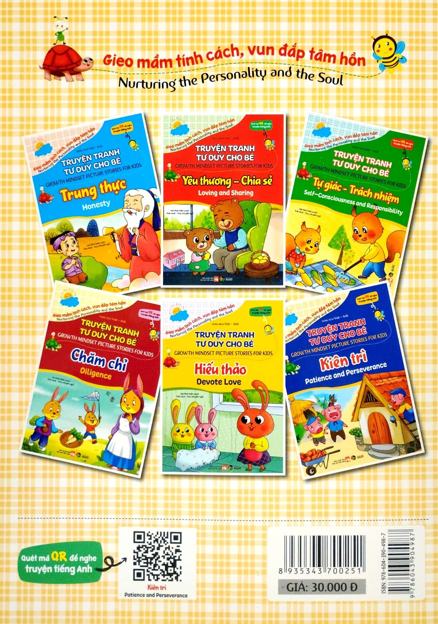 Truyện Tranh Tư Duy Cho Bé - Song Ngữ Việt-Anh - Kiên Trì