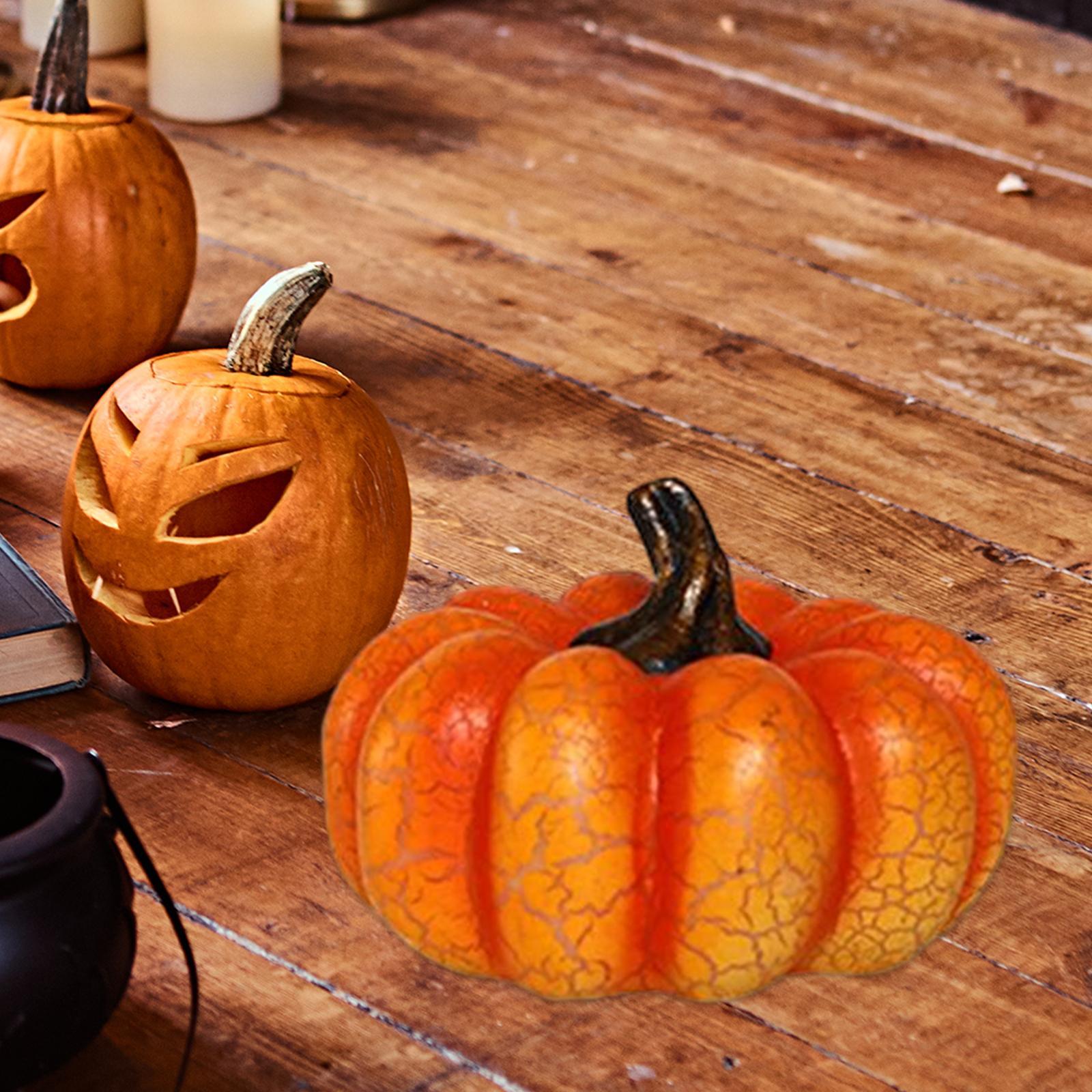 Fake Pumpkins Model Simulation Pumpkins Model DIY Harvest Decorative Realistic Artificial Vegetables for Halloween Fall Decor