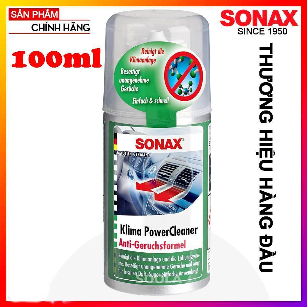 Chai Xịt Làm Sạch Khử Mùi Dàn Lạnh Ô Tô Sonax A/C Cleaner 323100 100ml Chính Hãng Đức