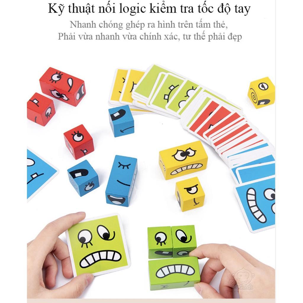 Đồ chơi luyện tập phản xạ tương tác cho gia đình và bé vui chơi EMOTION PUZZLE