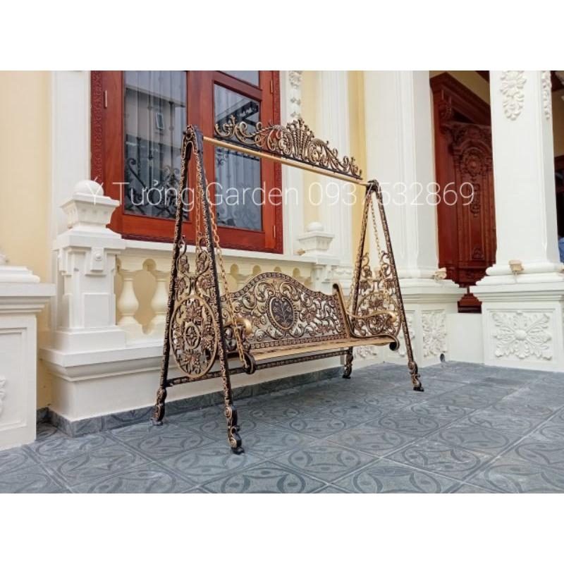 Xích đu nhôm đúc sân vườn