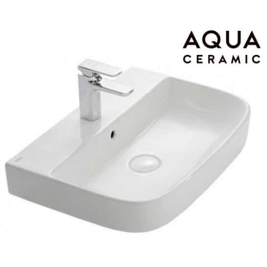 Chậu Rửa Lavabo Inax AL-632V Đặt Bàn AquaCeramic. Với đặc tính kháng khuẩn, dễ lau chùi - Vật liệu xây dựng Big H