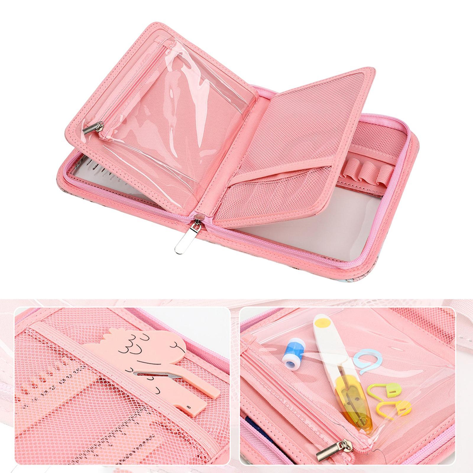Crochet Hook Organizer Empty Zipper Storage Bag Travel Knitting Case