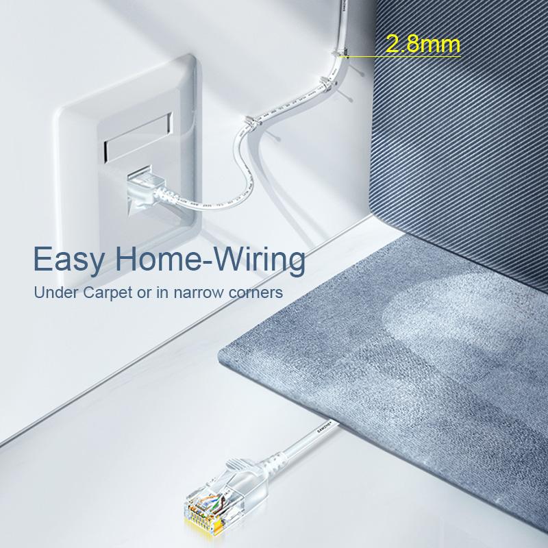 SAMZHE CAT6A Ethernet Cable Cat6 LAN Cáp UTP Cáp vá cho PS PC Modem Modem Bộ định tuyến Gigabit Cat 6 Cáp Ethernet