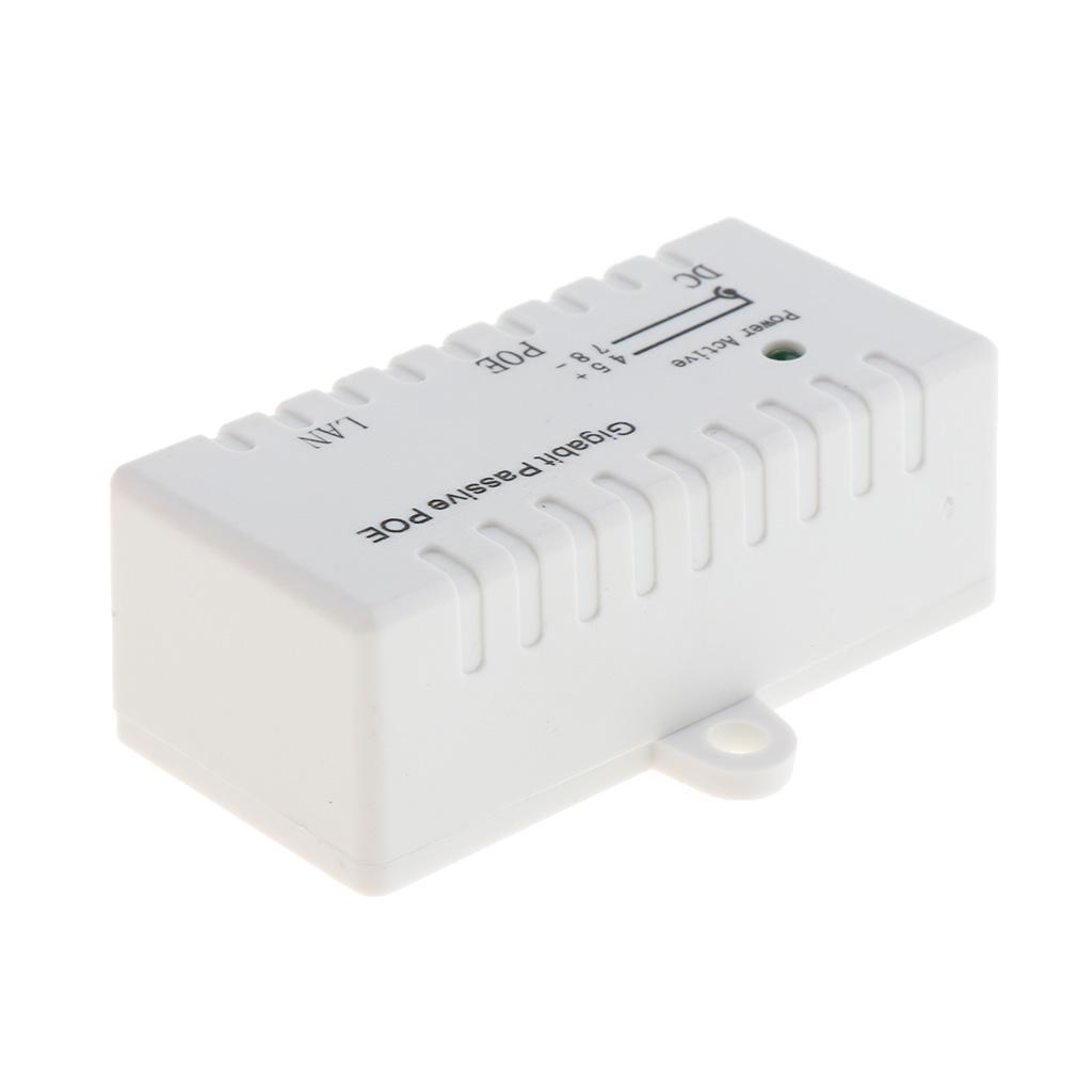 2x 12V-52V Gigabit PoE Injector Power Supply Ethernet Adapter 2.1mm x 5.5mm