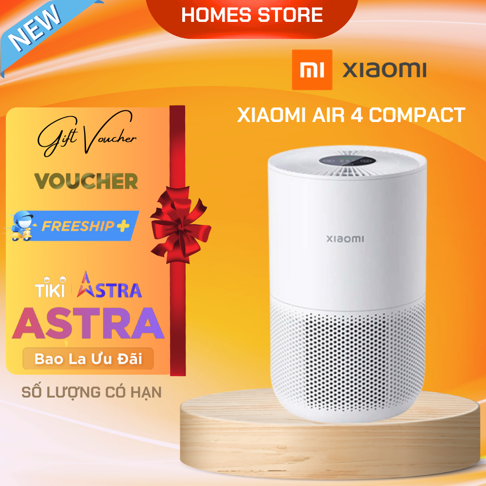 Máy Lọc Không Khí Xiaomi Smart Air Purifier 4 Compact Lọc Bụi Mịn Phù Hợp 20 m2 - Hàng Chính Hãng