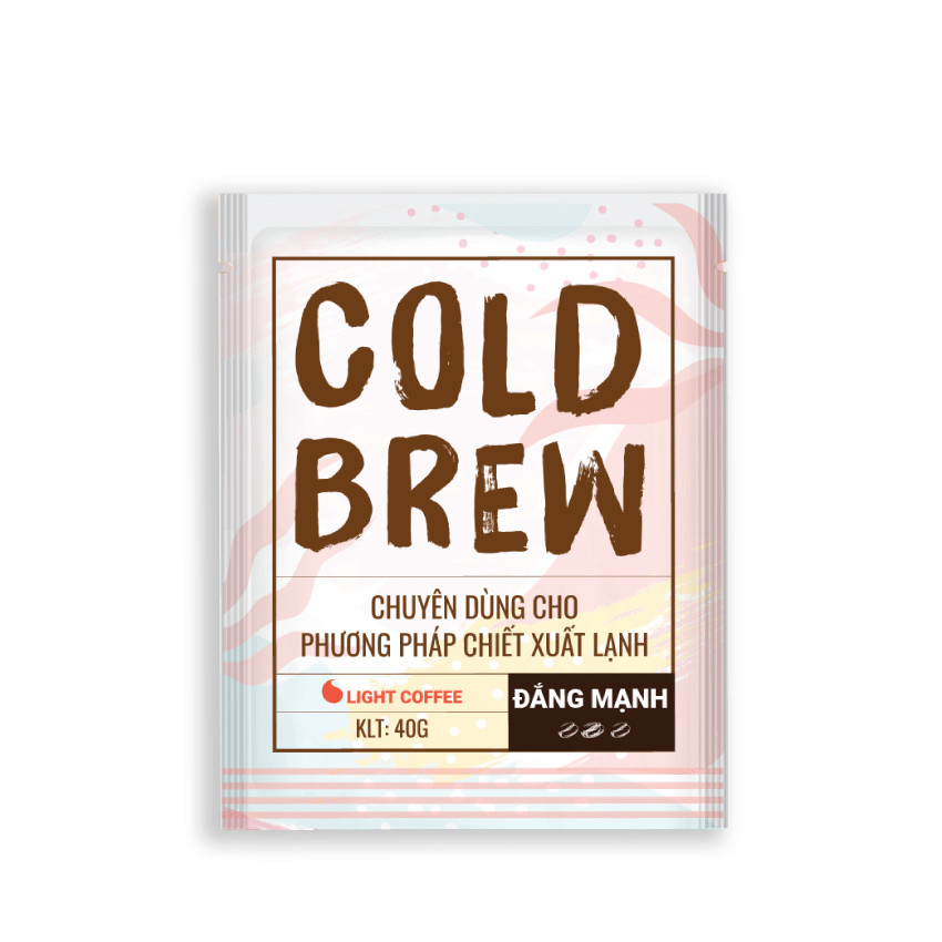 Cà phê pha Cold brew Light Coffee đắng nhiều - túi 40gr