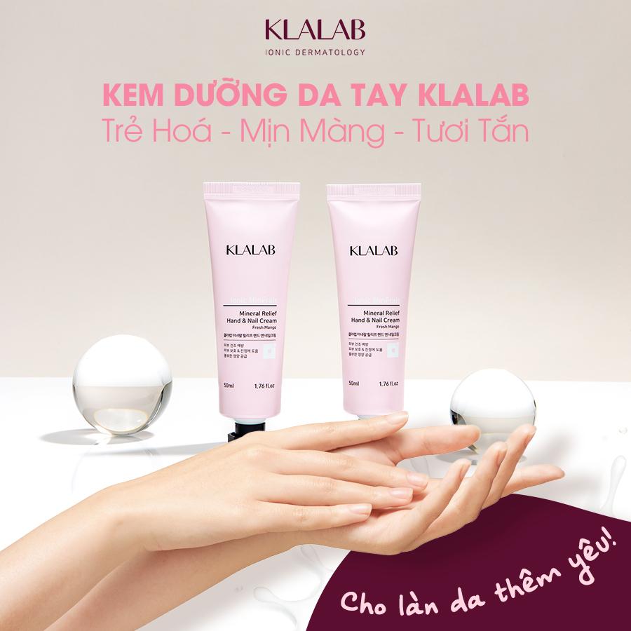 Kem Dưỡng Da Tay &amp; Móng Tay KLALAB Mineral Relief Hand &amp; Nail Cream 50ml - K2V Shop