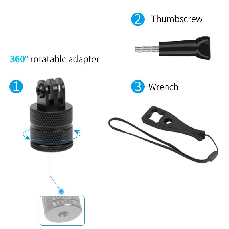 Xe máy tay lái xe đạp gắn khung hình vô hình cho GoPro Max Hero11 Insta360 X3 One X2 DJI Moto Camera Phụ kiện