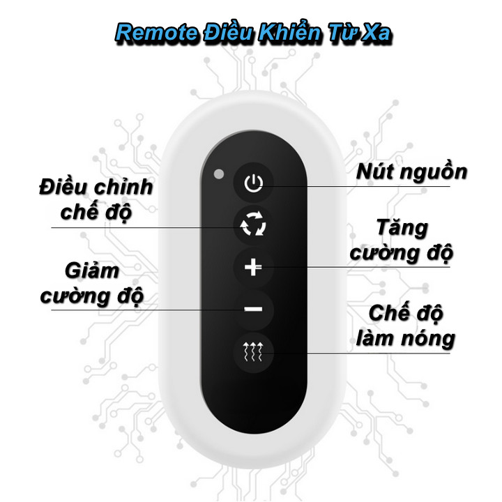Máy Massage Cổ Vai Gáy ADALWEN SCHÖNHEITSSALON Châm Cứu, Làm Nóng, Có Remote Điều Khiển Từ Xa - Home and Garden