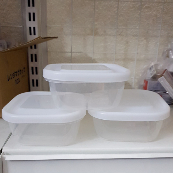 Set 3 hộp đựng thực phẩm 380ml dùng được trong lò vi sóng