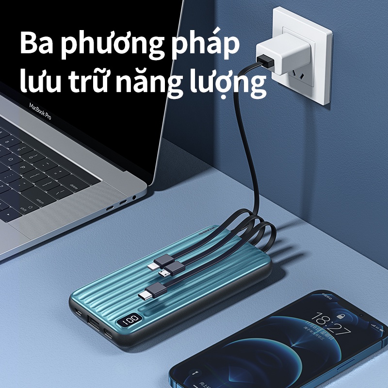 Pin Sạc Dự Phòng Kivee PT78P Dung Lượng 10000mAh - Đủ Màu