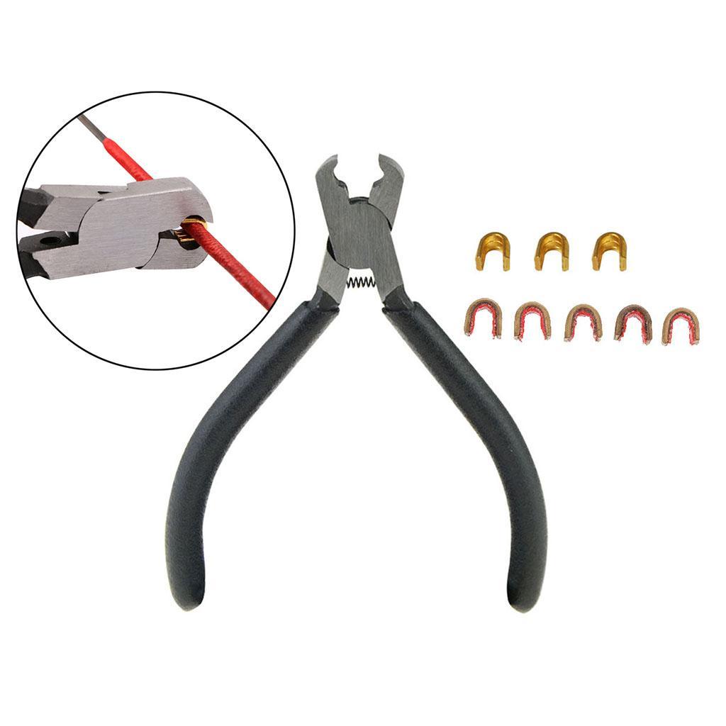 Durable Metal Bow String Nock Set Bowstring Clip Plier 8pcs Nocking Point