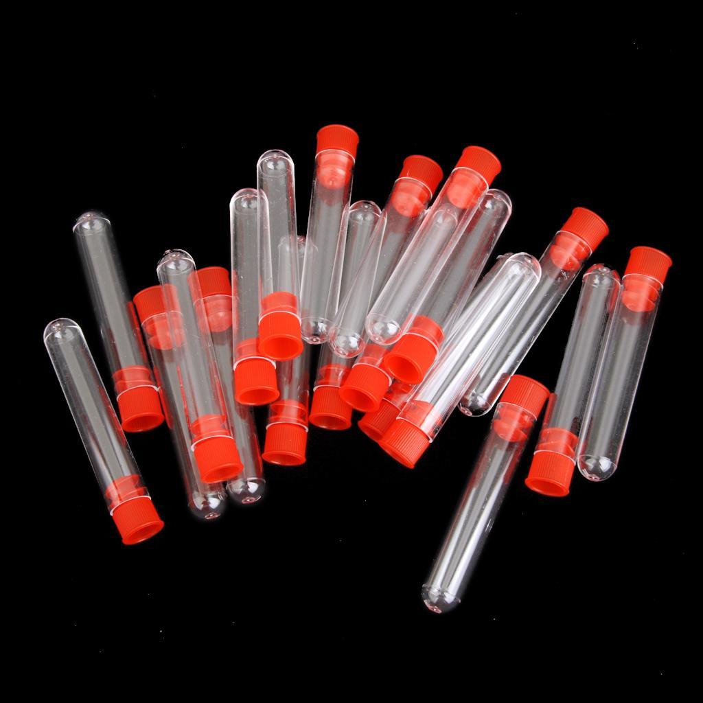 40pcs Test Tubes with Cryovial Graduated Plastic Screw Cap
