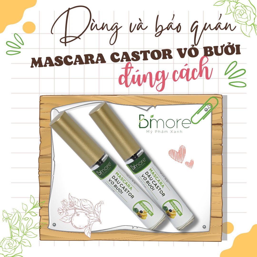 Mascara vỏ bưởi dưỡng mi mọc nhanh dài mượt từ tinh chất vỏ bưởi và castor 8,5ml