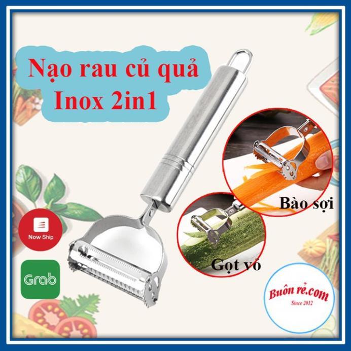 Nạo inox đa năng 3in1, Nạo rau củ quả bào sợi, gọt vỏ trái cây và các loại củ quả- hàng loại 1