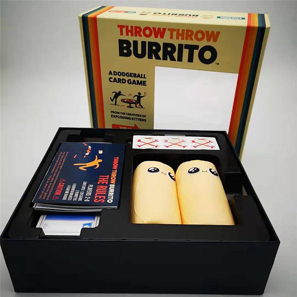 Throw Throw Burrito Dodgeball Bộ trò chơi Board Game thẻ ném bóng độc đáo vui nhộn