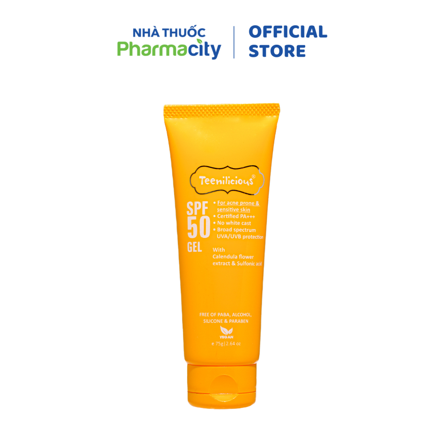 Gel chống nắng Teenilicious SPF 50 Gel (75g)