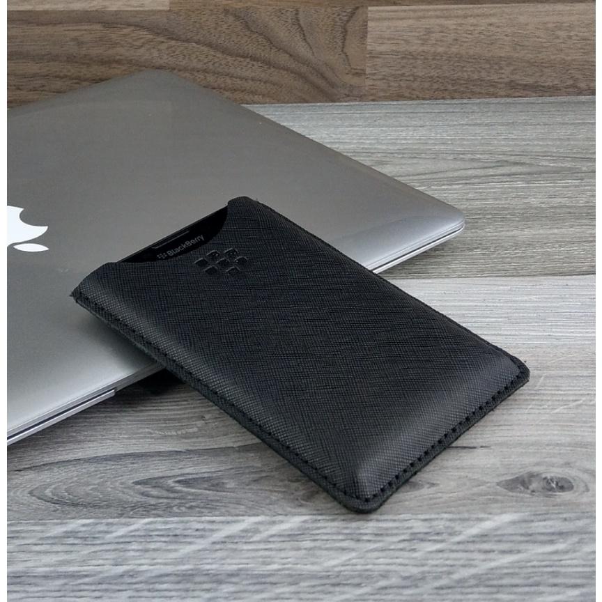 Bao da rút dành cho blackberry passport Q30/ Blackberry silver da bò safiano