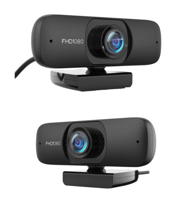 Webcam UHD 2K Kèm Micro, Xoay 360 Độ, Góc nhìn siêu rộng 130°, Phù Hợp Hội Nghị Học Online