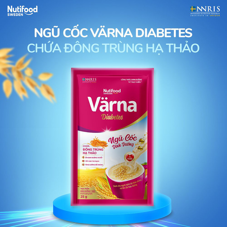 Túi ngũ cốc dinh dưỡng Värna Diabetes - Ổn định đường huyết - Varna 400g