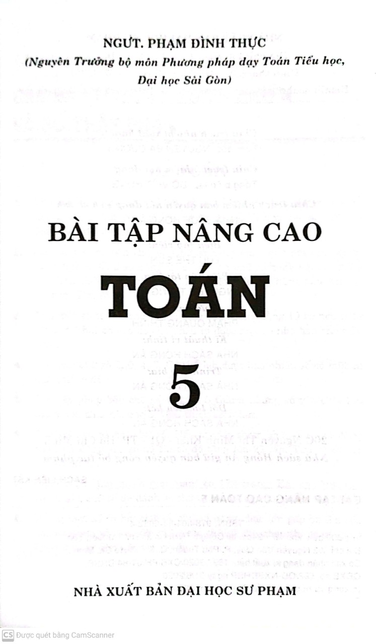 Bài tập nâng cao toán lớp 5