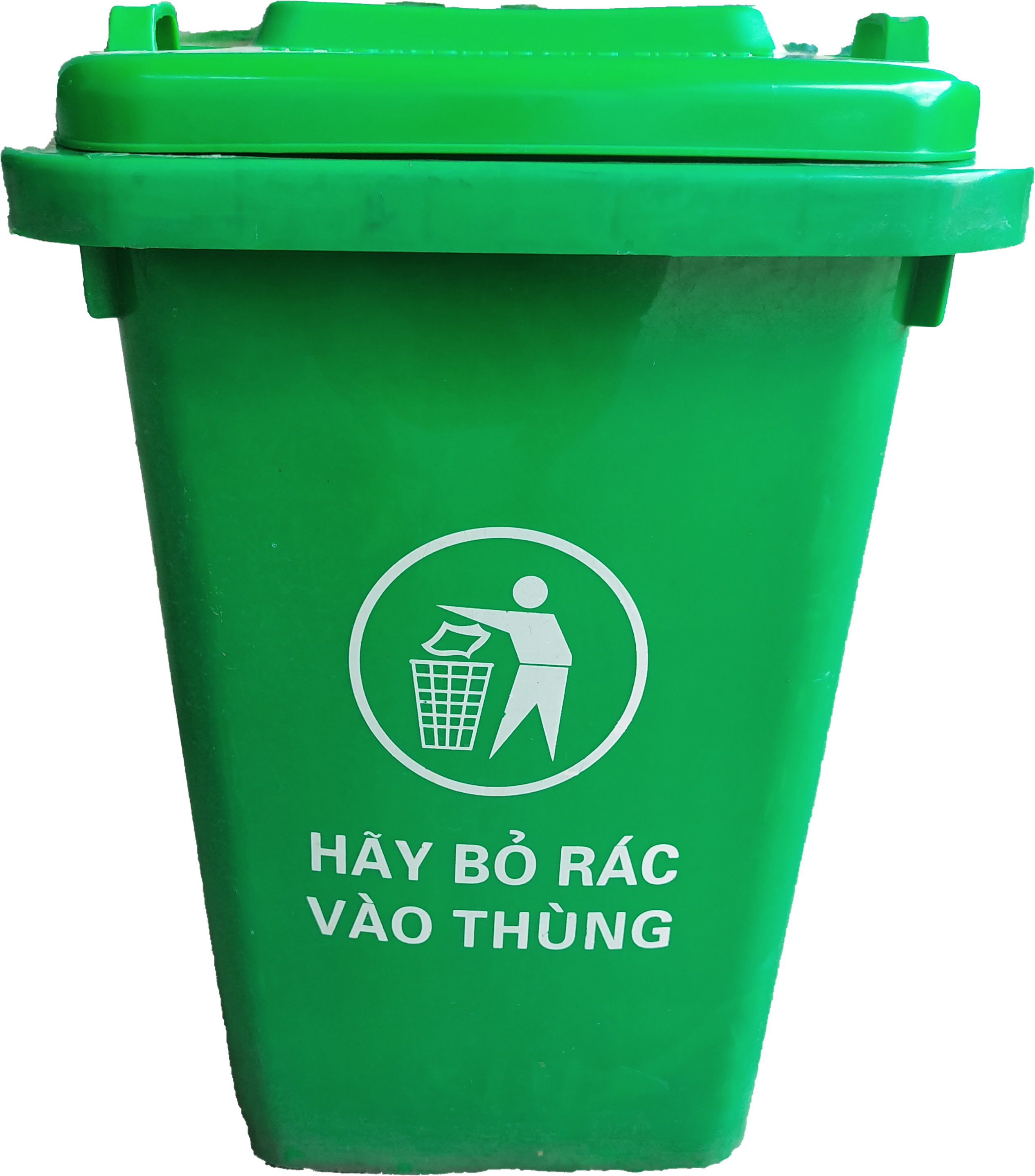 Thùng rác nhựa 60L Xanh- Thùng rác nhựa HDPE 60 lít xanh