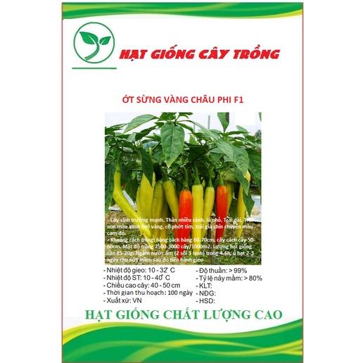 Hạt giống ớt sừng vàng châu phi CT309 - Gói 0.1gram