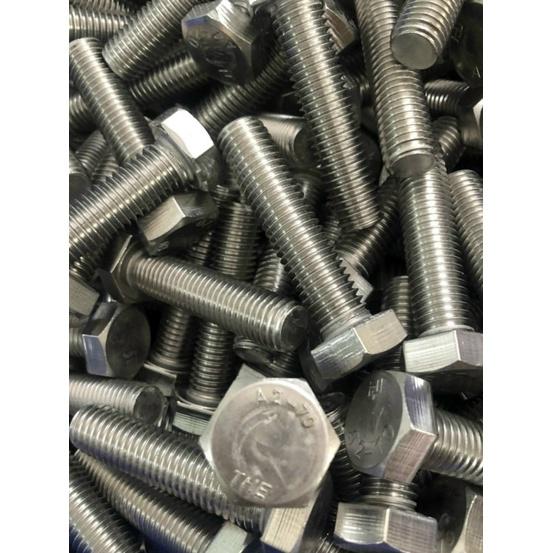 Bulong inox LGN inox 304 M8 ren suốt Combo 50 Chiếc