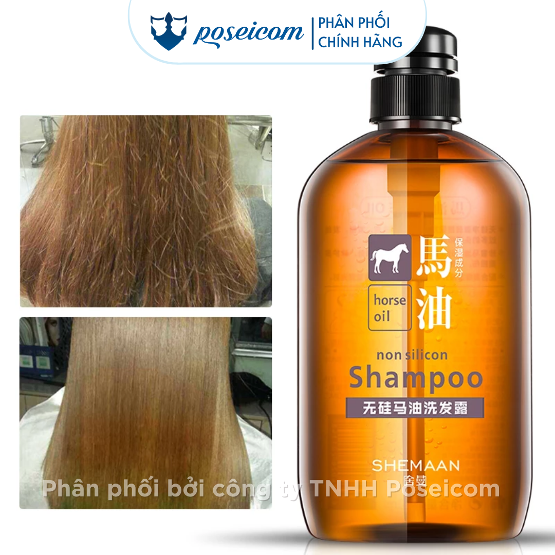 Dầu Gội Mỡ Ngựa Cosme Station Horse Oil Shampoo 600ml Poseicom 4513574012752