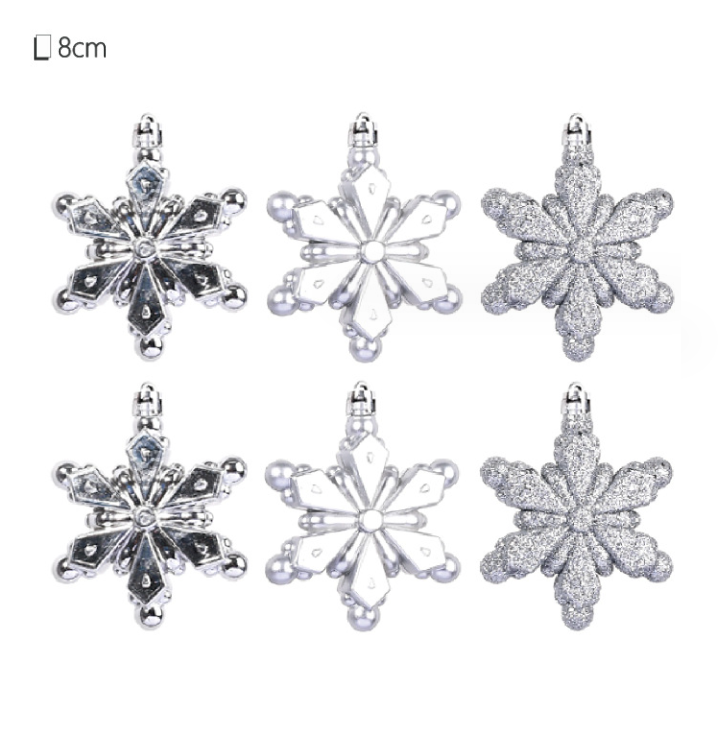 Set 6 Sao Cánh Vàng E32 Trang Trí Treo Cây Thông Giáng Sinh Decor Noel