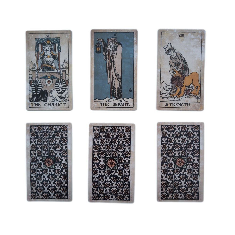 [Size Gốc] Bộ Bài Tarot Vintage 78 Lá Bài 7x12 Cm Đá Thanh Tẩy