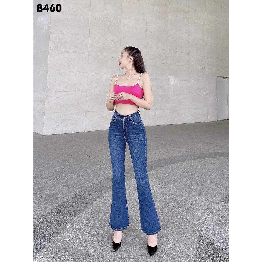 Quần Jeans Nữ Ống Loe Dài Lưng Siêu cao