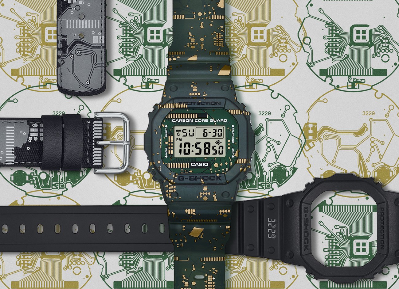 Đồng Hồ Nam Dây Nhựa Casio G-Shock DWE-5600CC-3DR Phiên Bản Giới Hạn | Tặng Kèm 1 Mặt & 2 Dây | DWE-5600CC-3