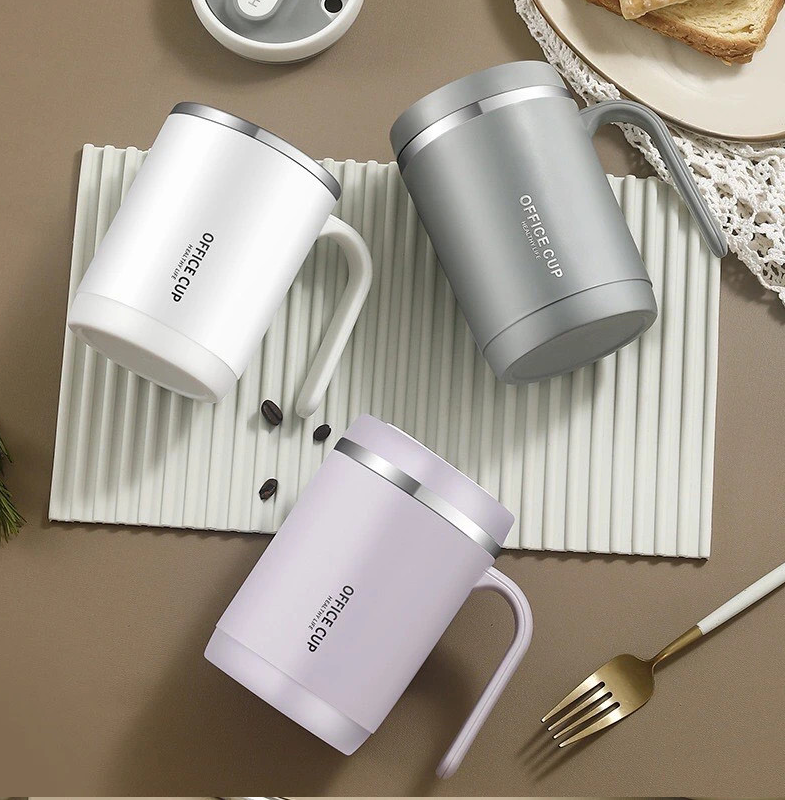 Ly Giữ Nhiệt Office Cup 500ml Kèm ống hút