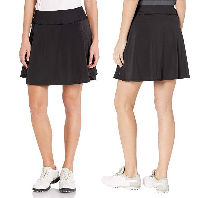 Váy golf nữ PWRSHAPE Solid Woven Skirt - P.Black and White -59585301 - Chân váy xòe, chất liệu vải dày dặn, sản phẩm mới trên thị trường