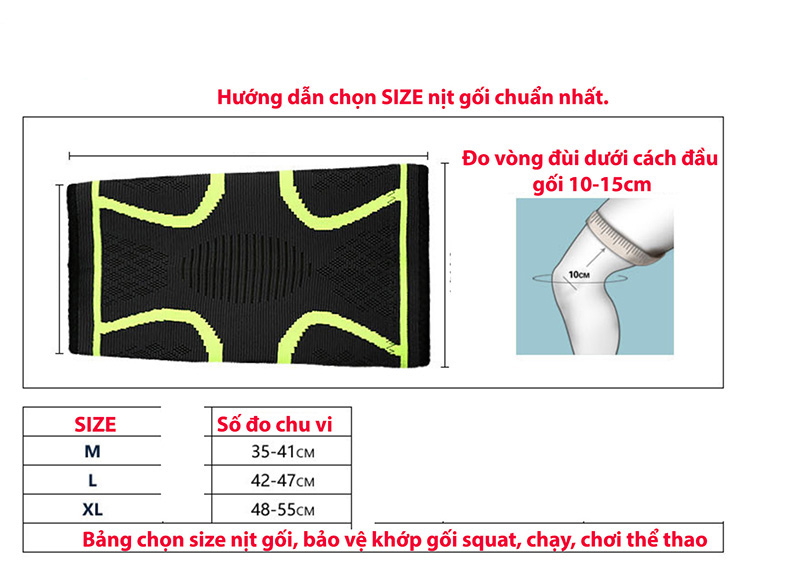 Hình ảnh Băng Bảo Vệ Đầu Gối Thể Thao Kneepad Aolikes AL-7718 (1 Đôi)