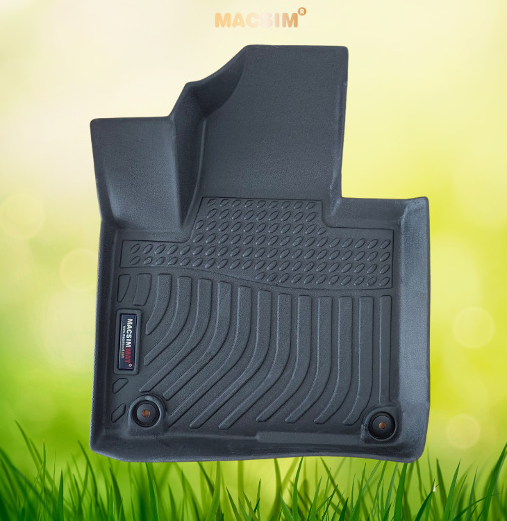 Thảm lót sàn xe ô tô Kia Sorento 2014 - 2020 (3 hàng ghế) Nhãn hiệu Macsim chất liệu nhựa TPE cao cấp màu đen