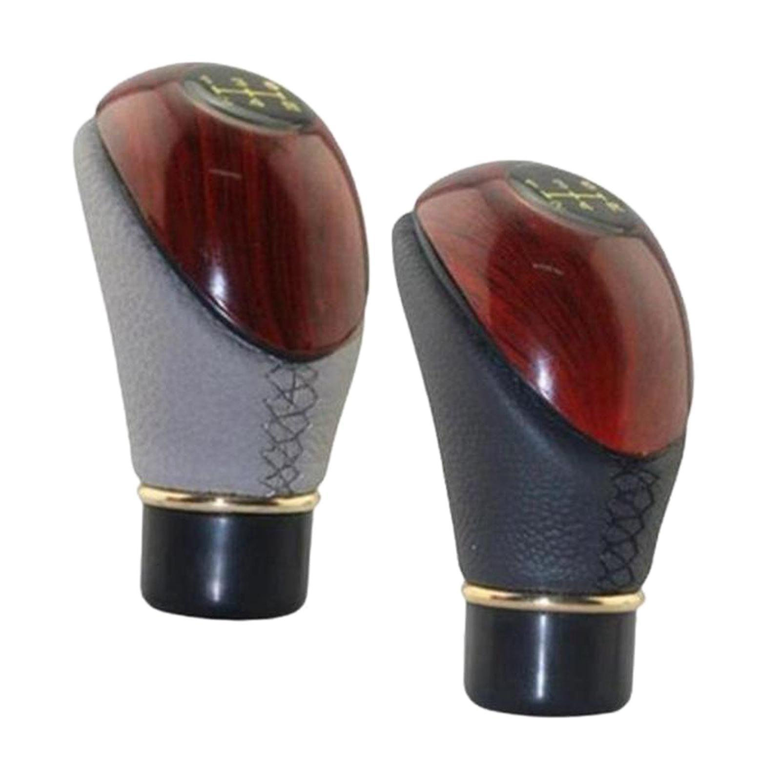2Pcs Manual Gear Shifter Knob shifting Knob 5 Speed Replace