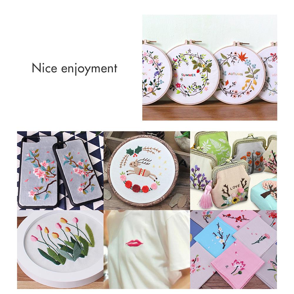 Bộ Chỉ Thêu Rainbow Đủ Màu 8M,6 Sợi Chỉ Riêng Lẻ, Độ Bền Cao