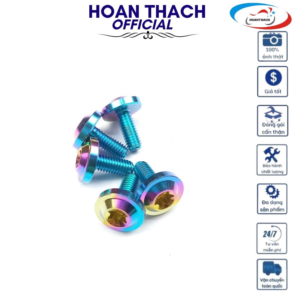 Ốc Gr5 Titan Dù 6L15 7 Màu dùng cho nhiều dòng xe SP016343 (giá 1con)