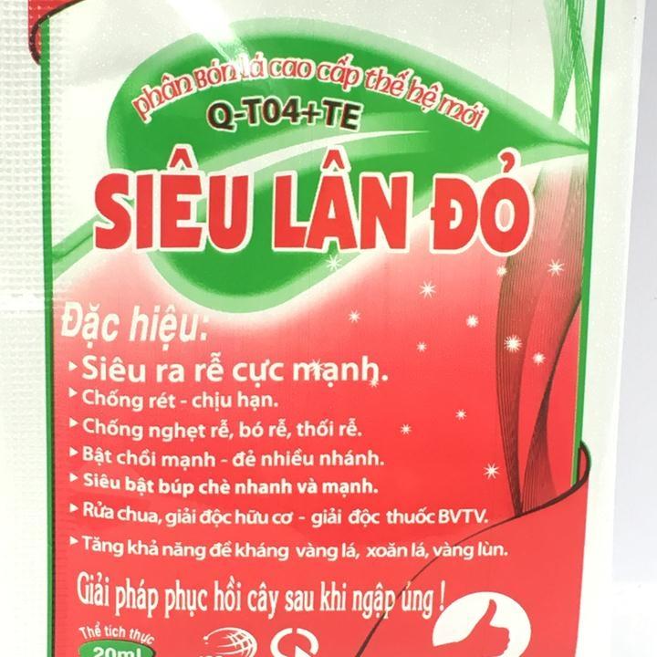 Phân bón siêu lân đỏ dạng dung dịch gói 20ml