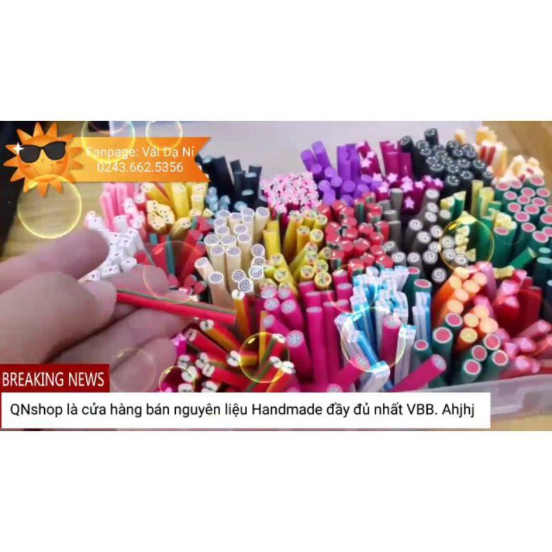 Nail đất sét trái cây dài 5cm chưa cắt