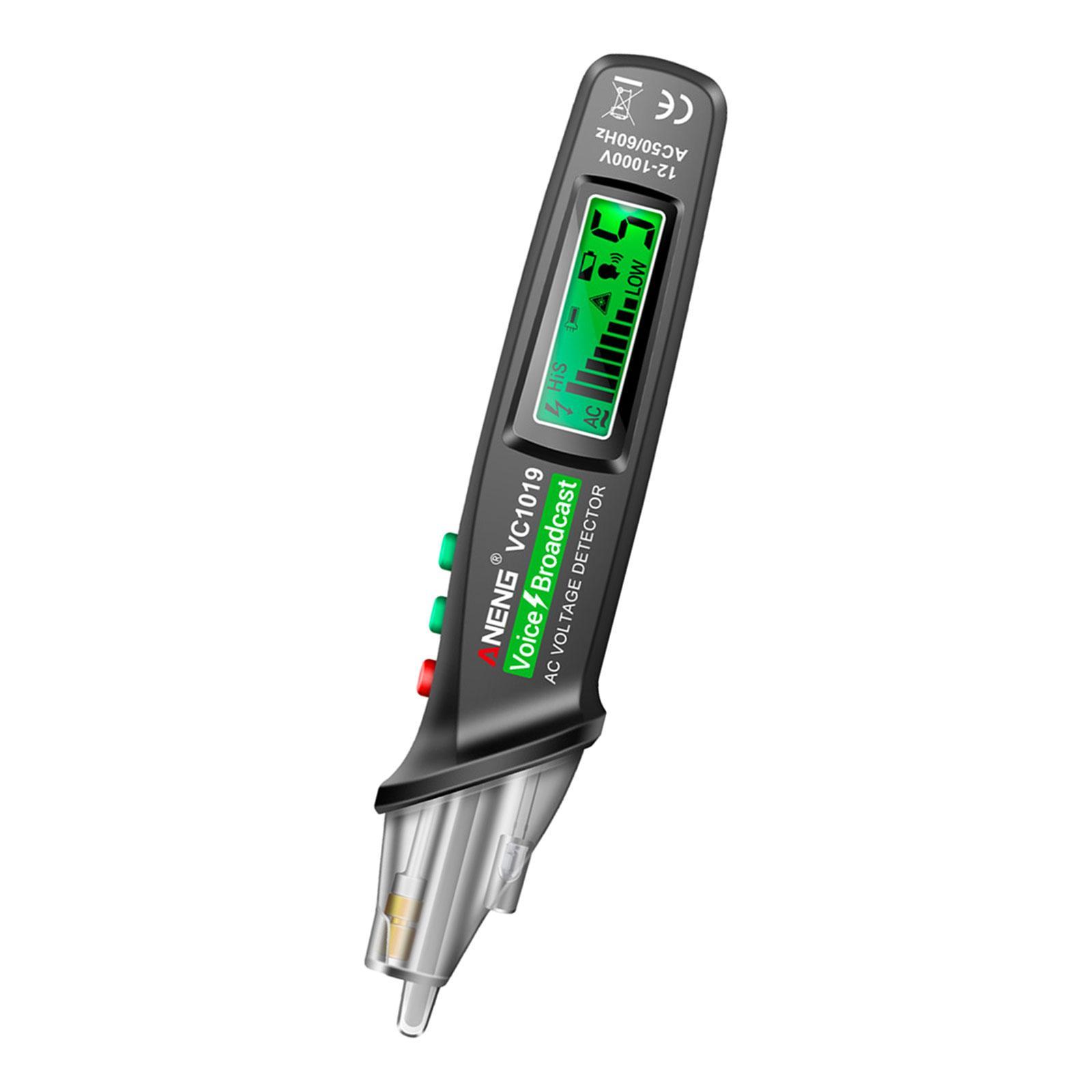 Portable Voltage Tester Non Contact Electric Tester Pen Self Test Function Industry Probe Pen for Power Cable Testing Electrician Wire Test