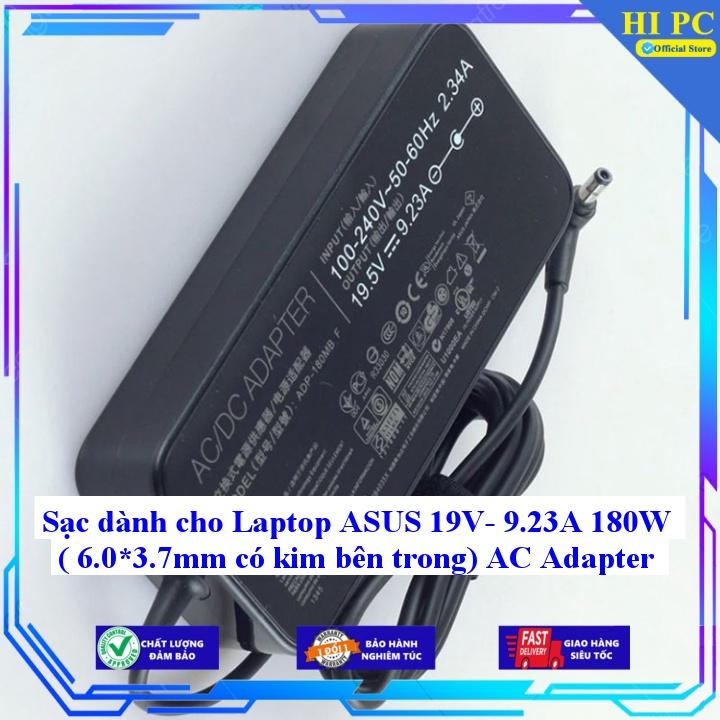 Sạc dành cho Laptop ASUS 19V- 9.23A 180W ( 6.0*3.7mm có kim bên trong) - Kèm Dây nguồn - Hàng Nhập Khẩu